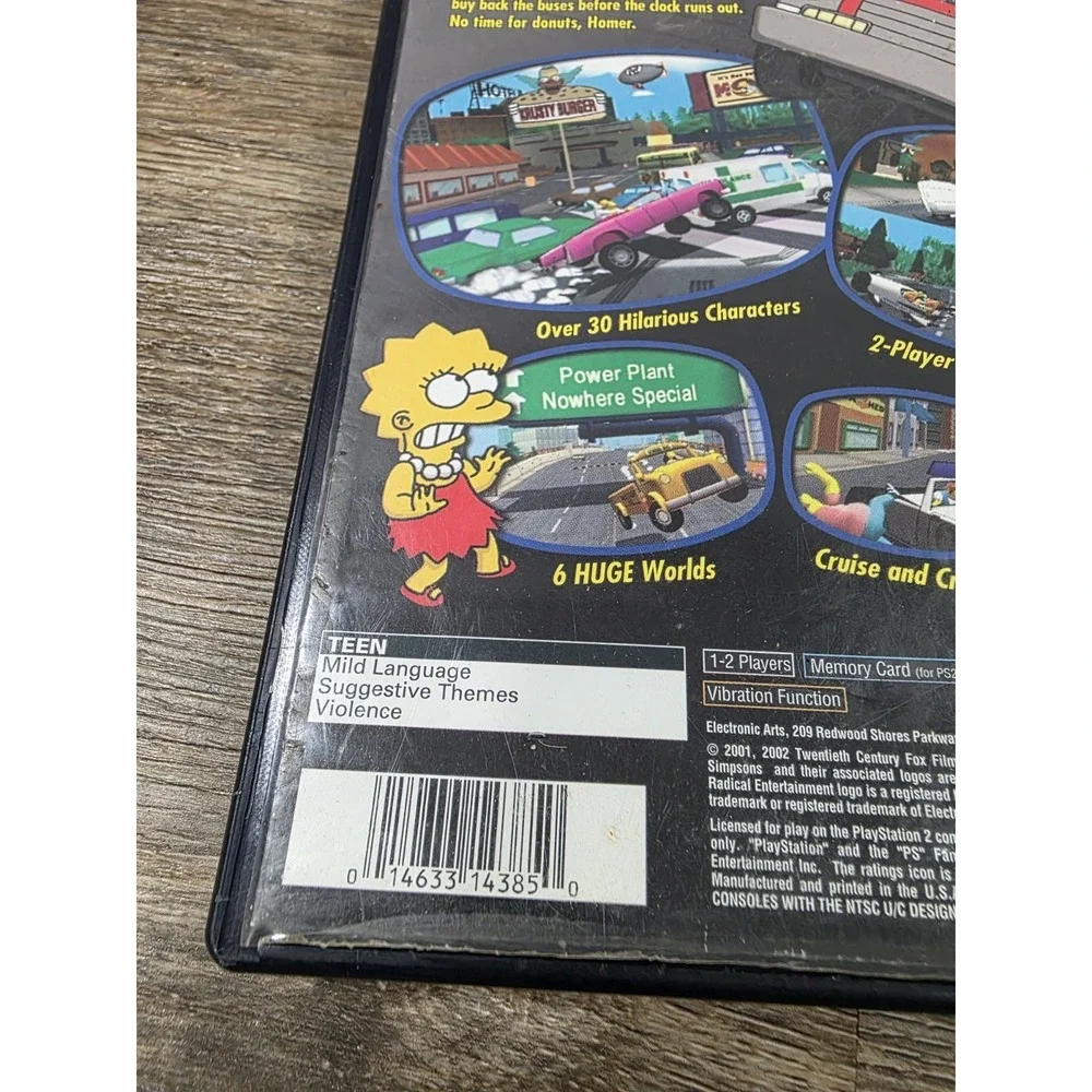The Simpsons Road Rage Greatest Hits (Sony PlayStation 2, PS2) No Manual